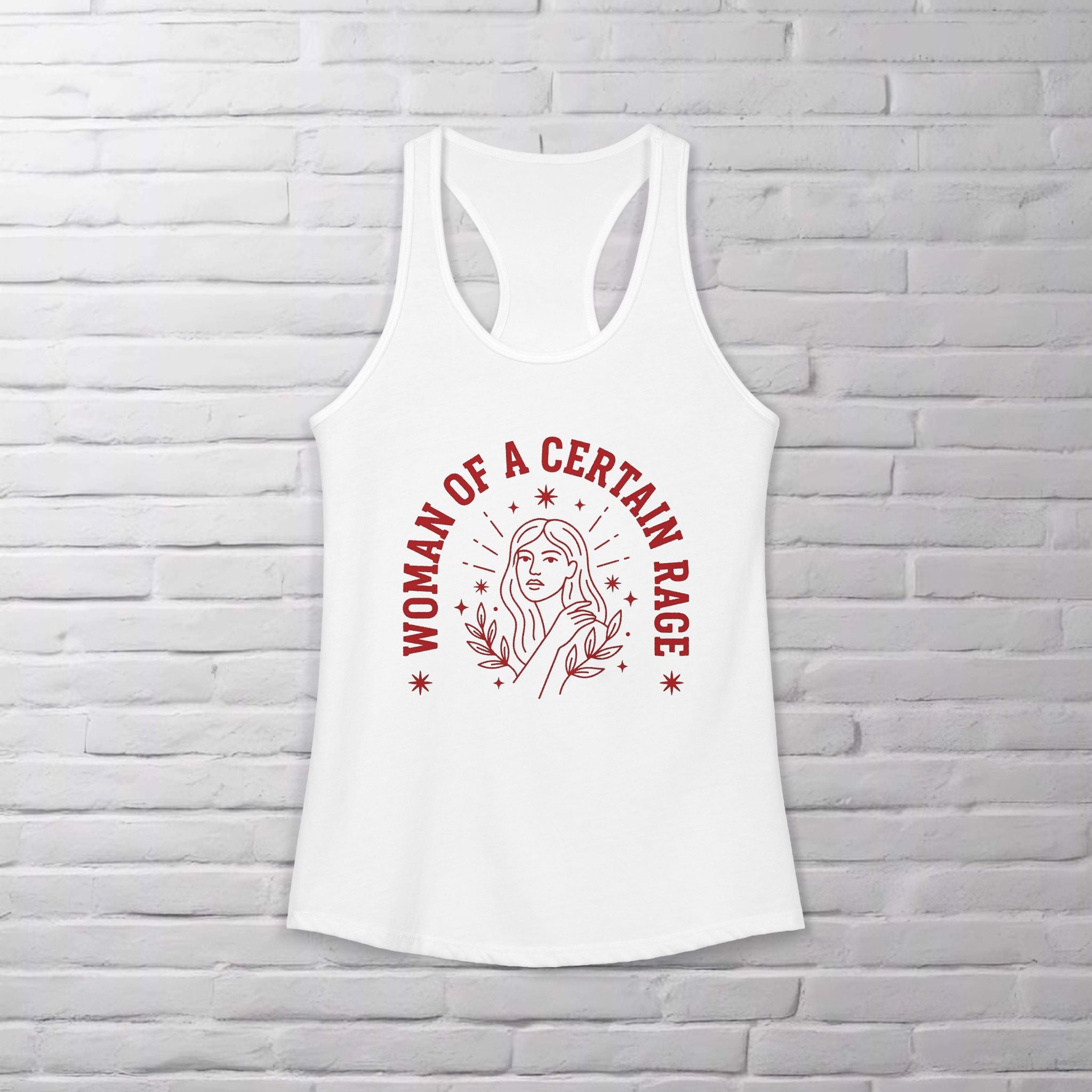 Woman of a Certain Rage Racerback Tank