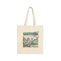 Santorini Canvas Tote Bag – Greek Island Travel Market Bag