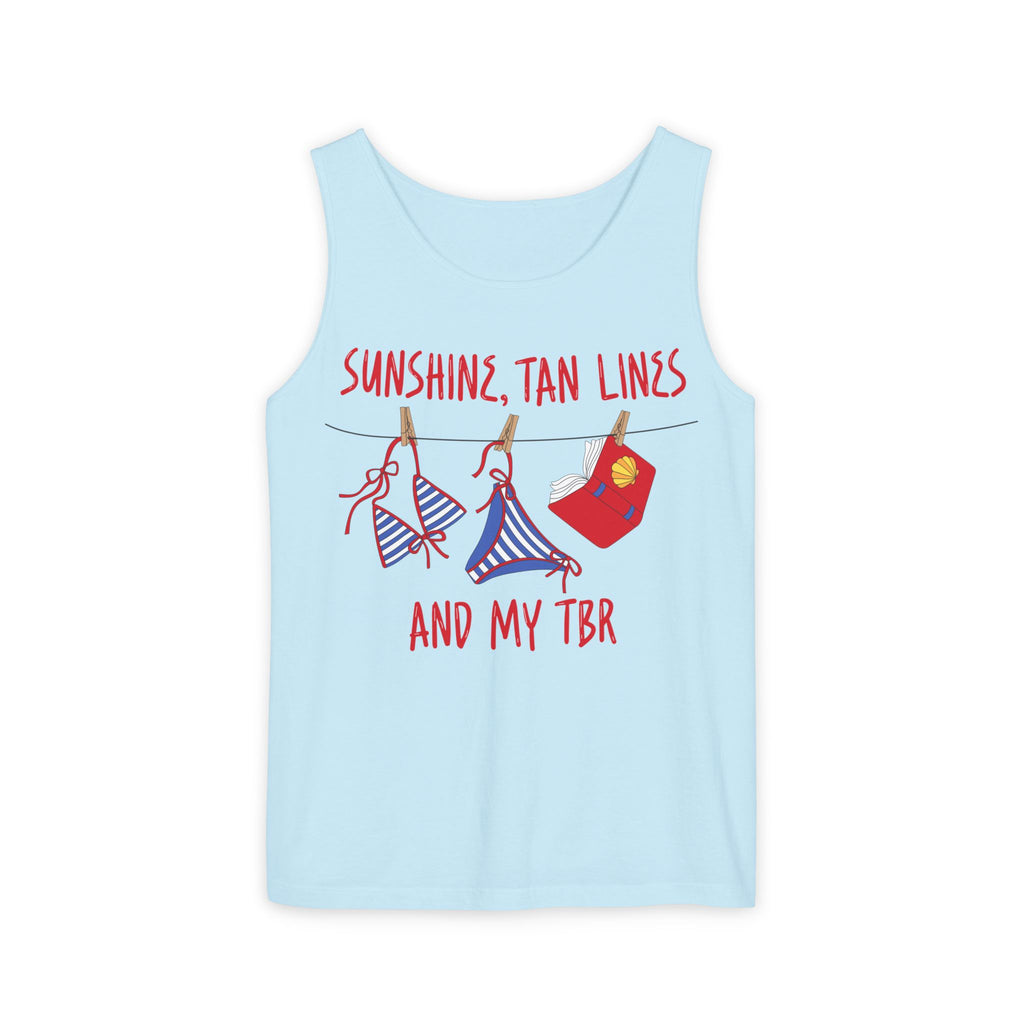 Sunshine Tan Lines My TBR Tank Top | Summer Book Lover