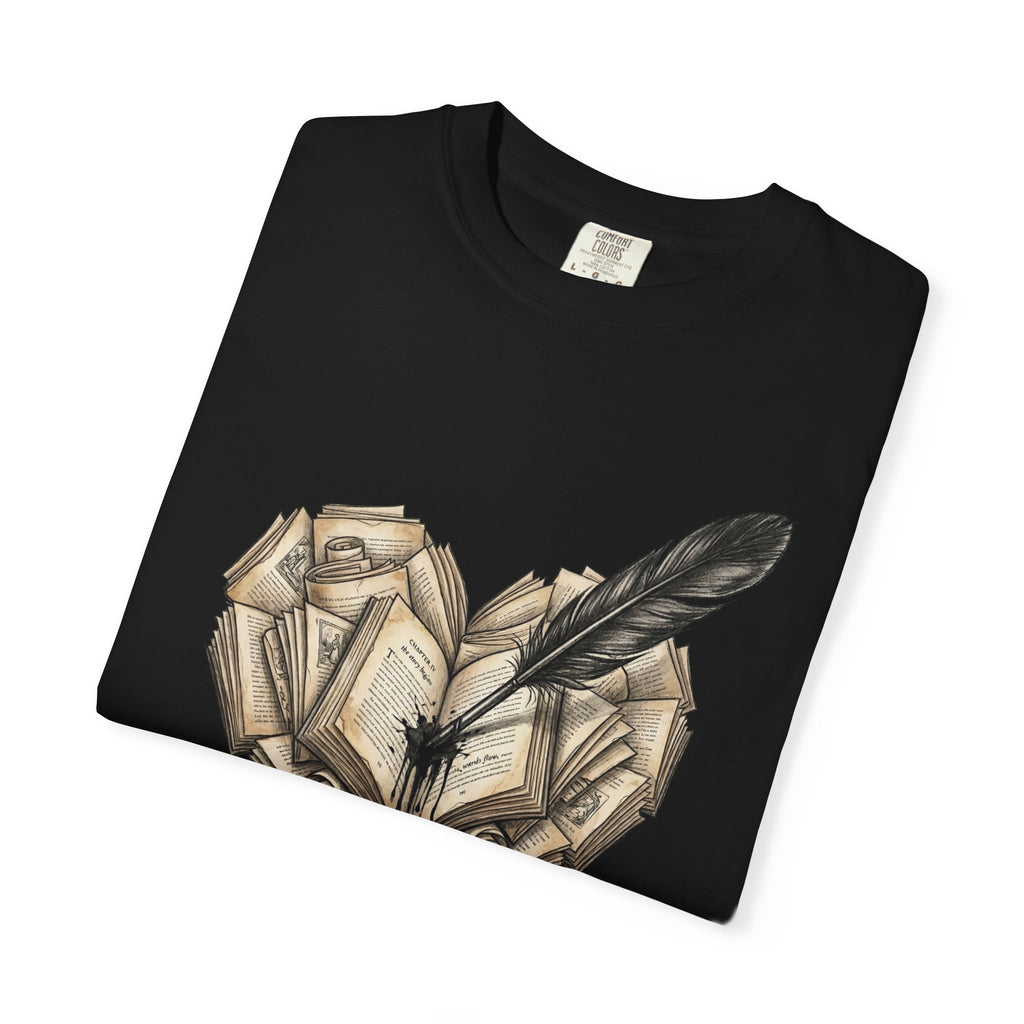 Bibliophile at Heart book graphic T-Shirt | Reader Shirt, Book Lover Tee