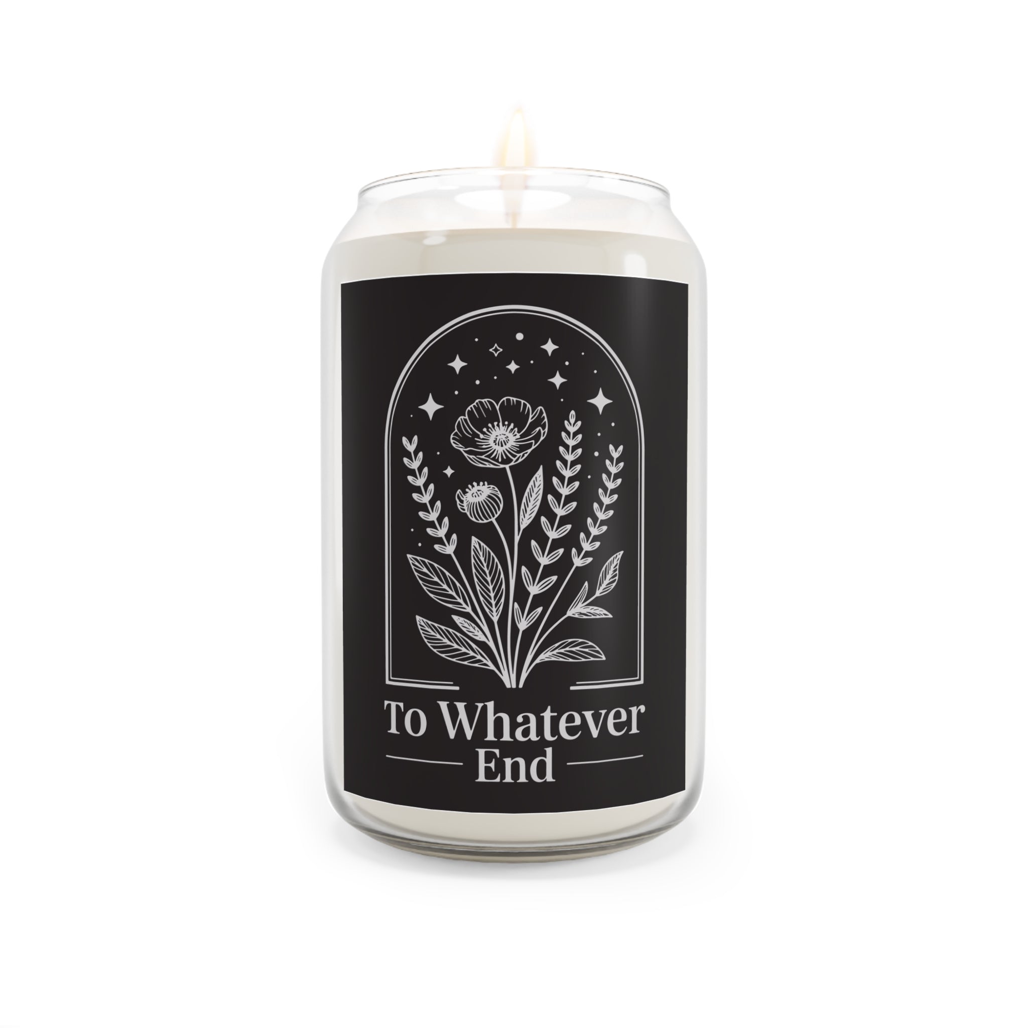 Scented Soy Candle — "To Whatever End" Floral Noir 13.75oz