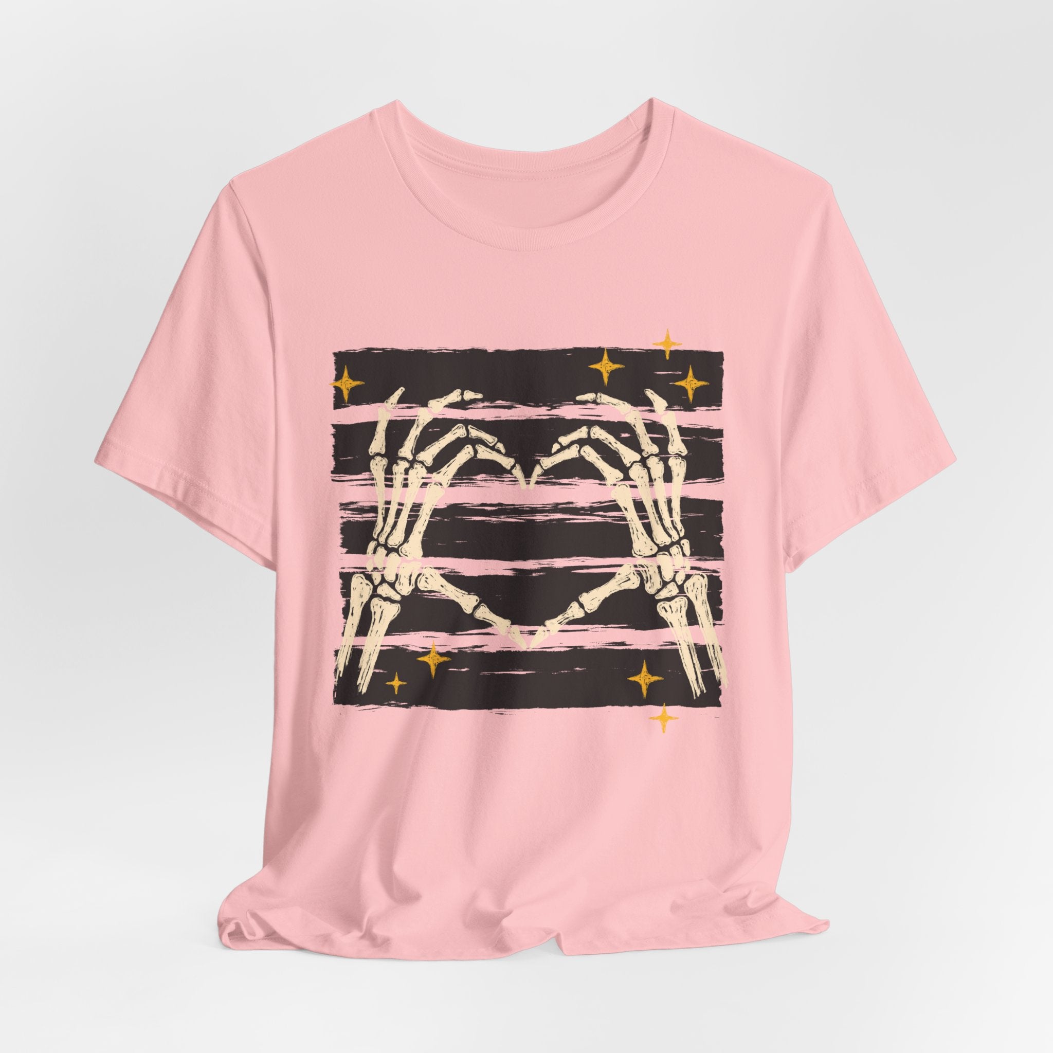 Skeleton Hands Heart T-Shirt — Gothic Halloween Tee