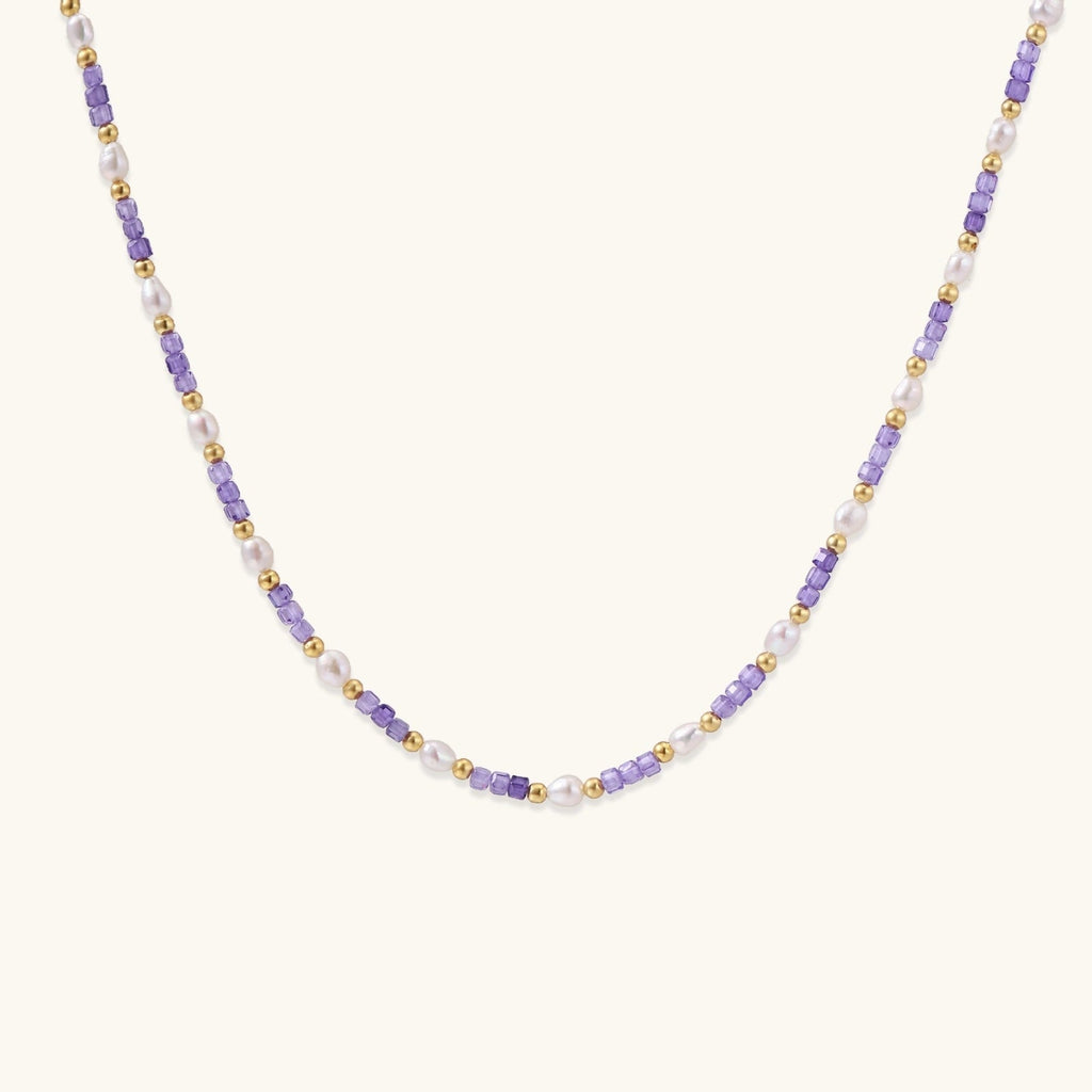 Amethyst Pearl Harmony Necklace - Addy Avenue