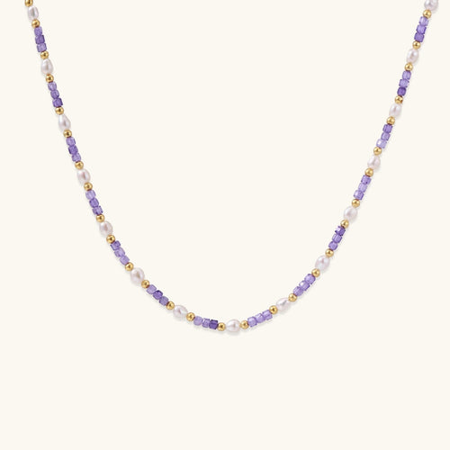 Amethyst Pearl Harmony Necklace - Addy Avenue