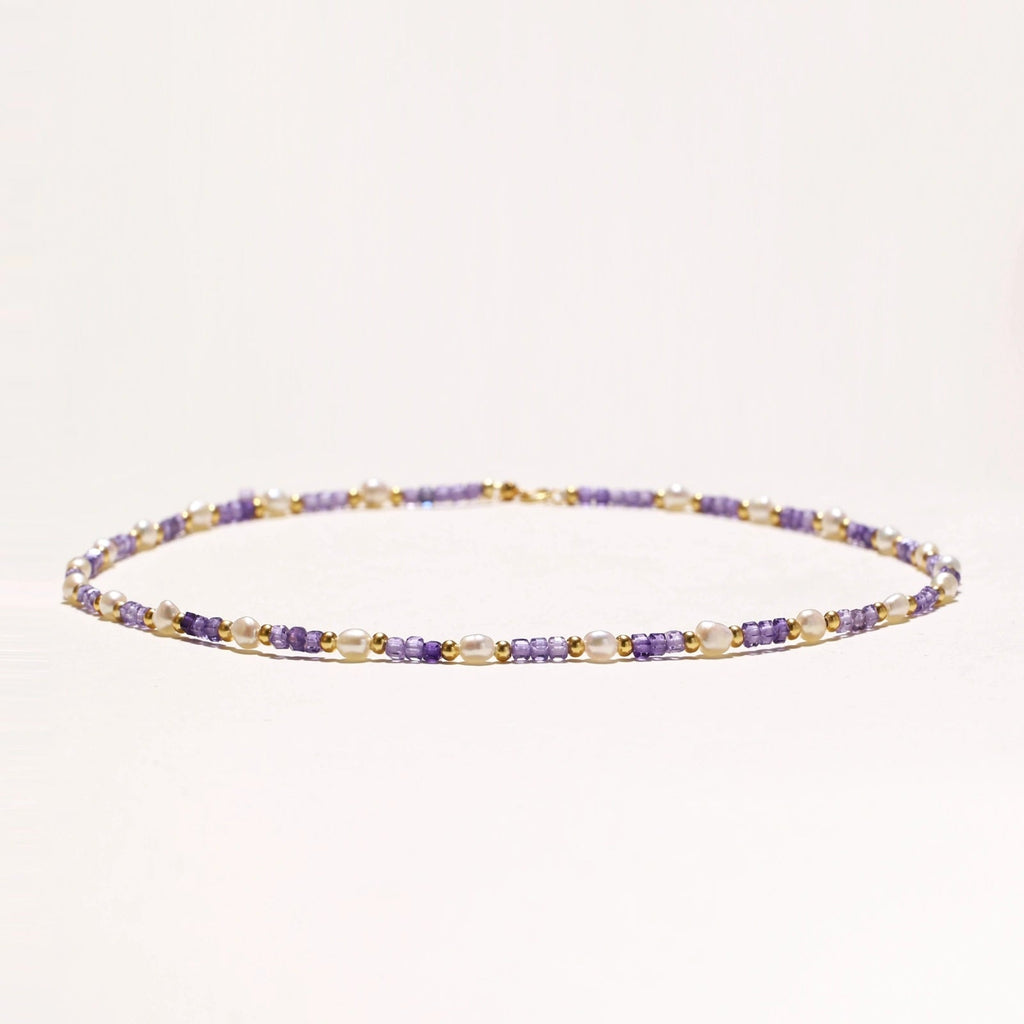 Amethyst Pearl Harmony Necklace - Addy Avenue