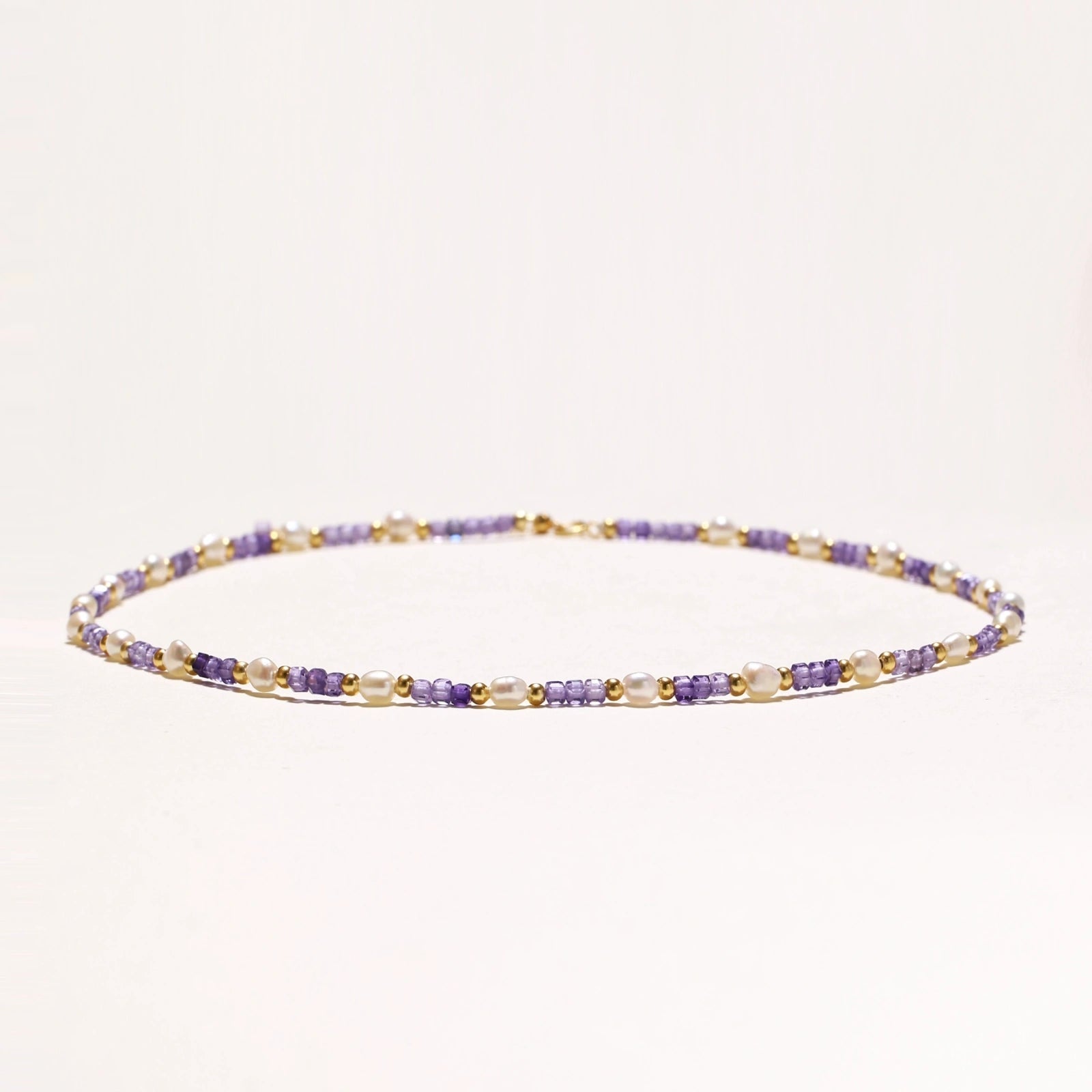 Amethyst Pearl Harmony Necklace - Addy Avenue