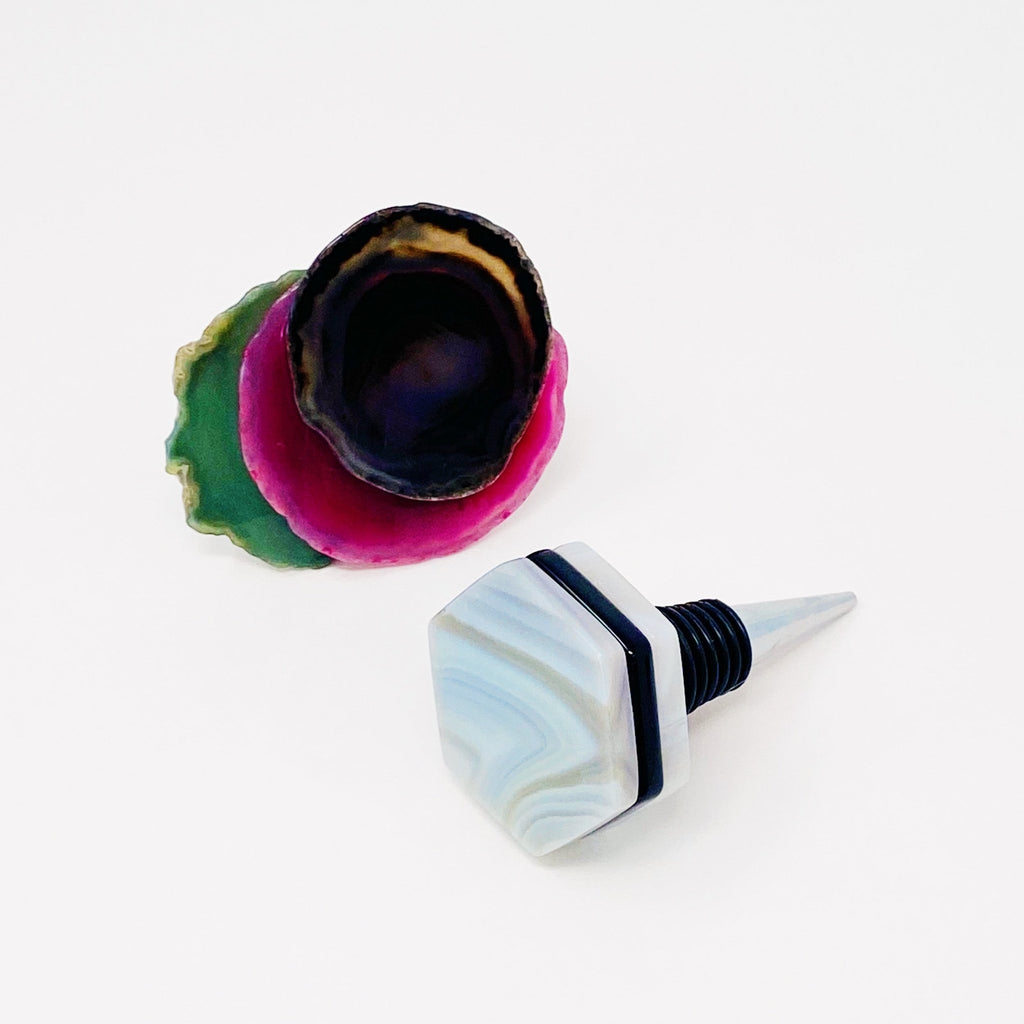 Art Of Nature Three Stone Wine Stopper - Addy Avenue