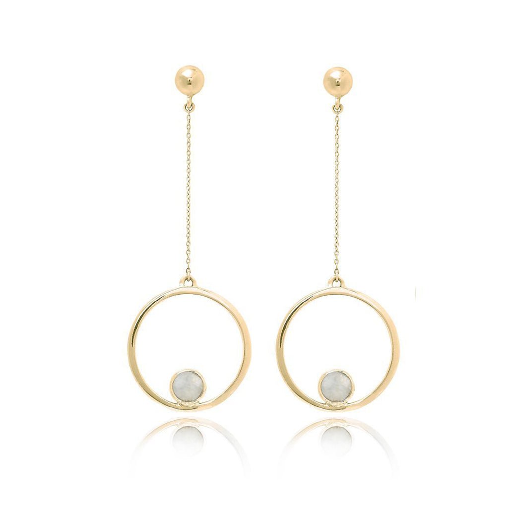 Aurelie Moonstone Earrings - Addy Avenue