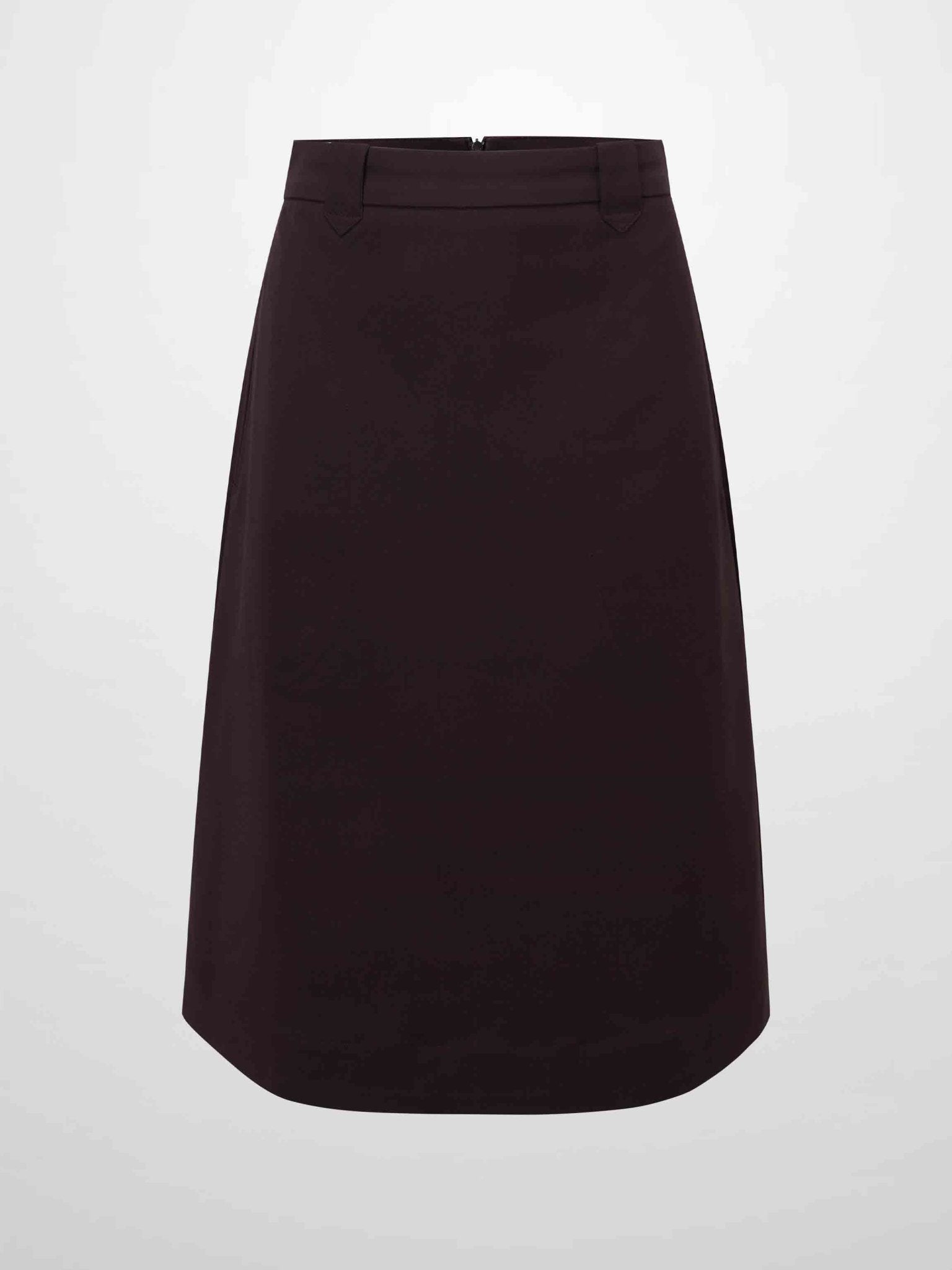 Basic A - Line Skirt - Brown - Addy Avenue