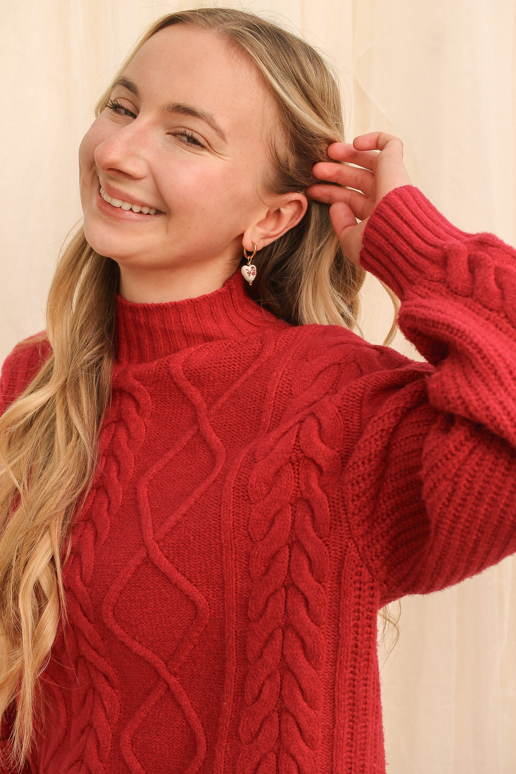 Bella Hoop in Red - Addy Avenue