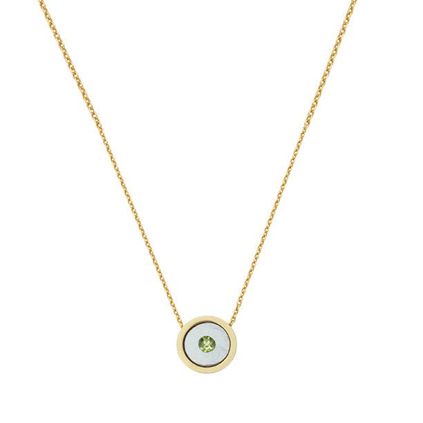 BIRTHSTONE 14K GOLD NECKLACE - Addy Avenue