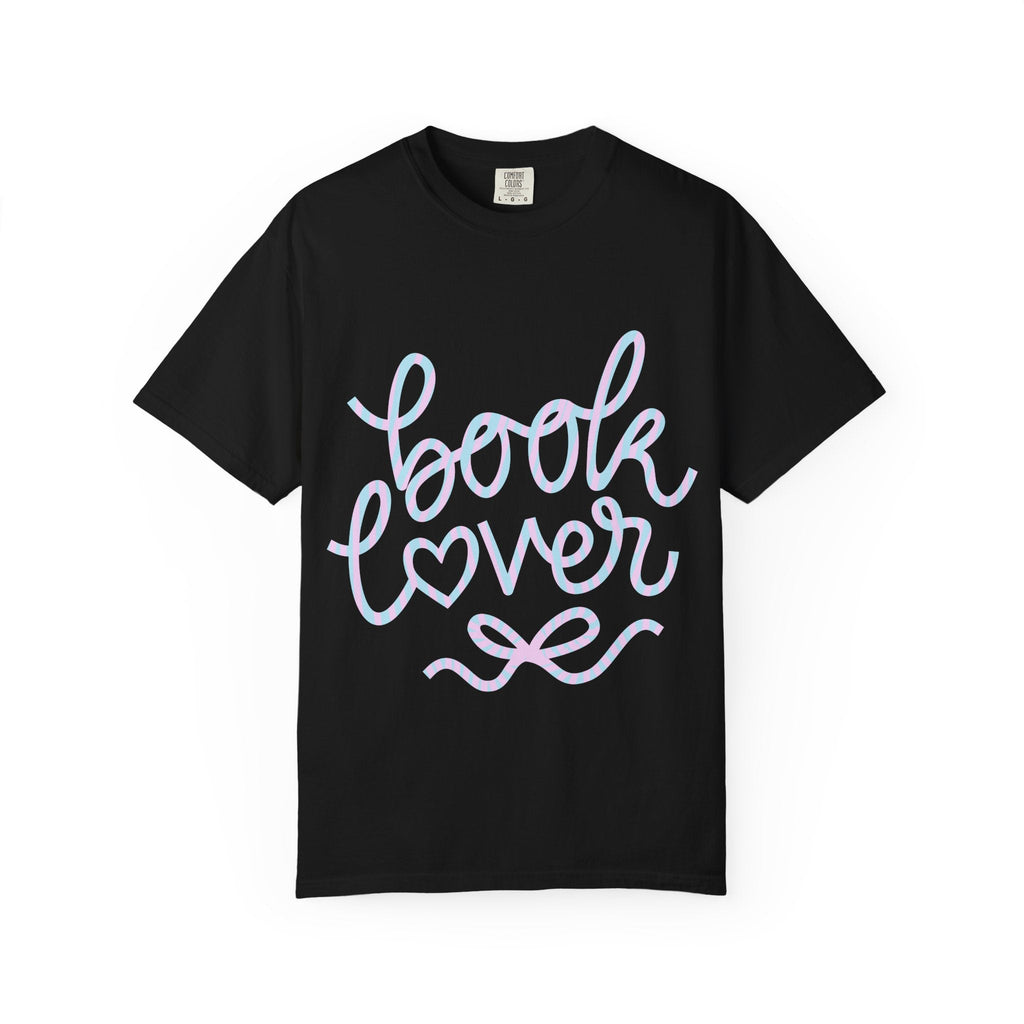 Book Lover T-shirt | Script Heart Typography, Reader Shirt - Addy Avenue