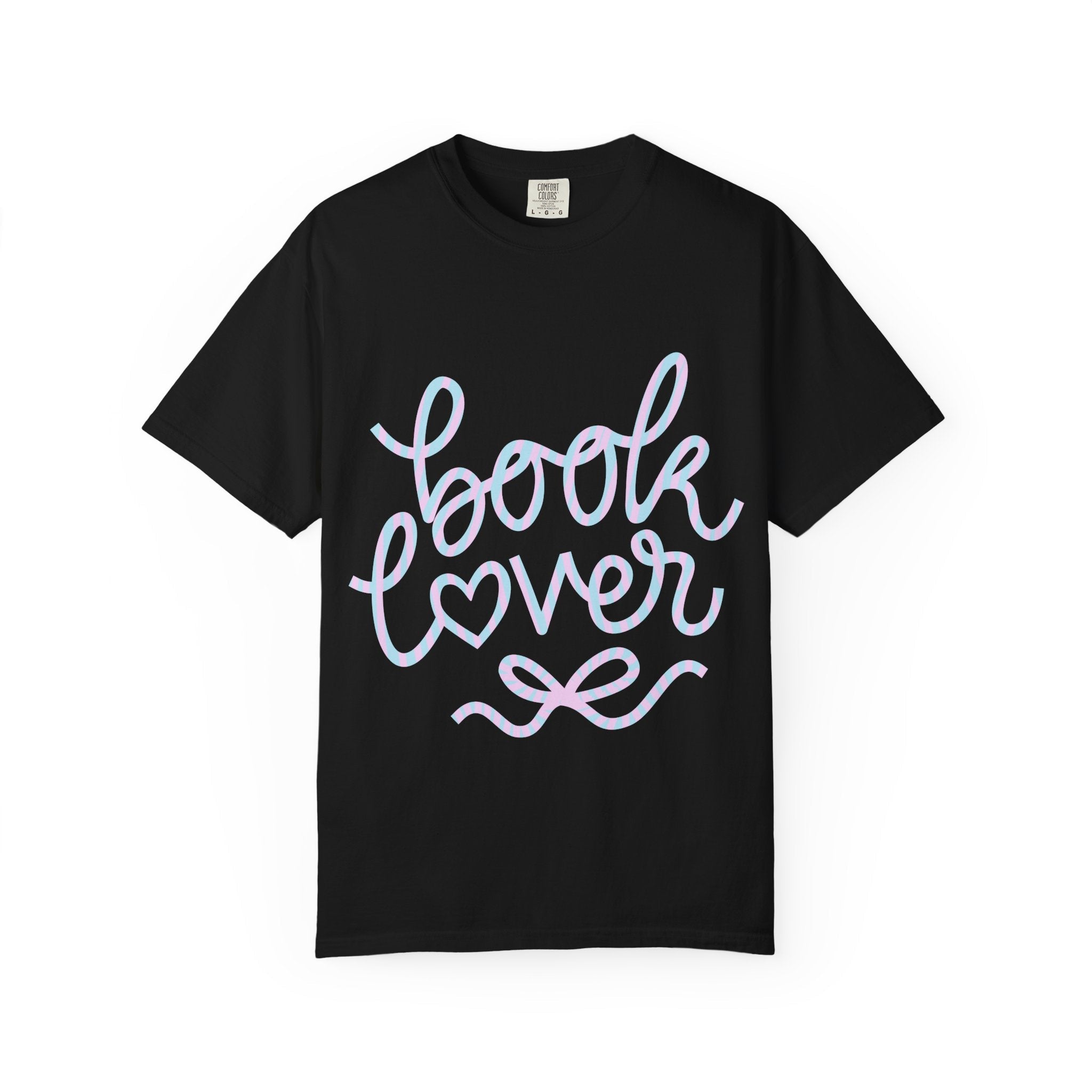Book Lover T-shirt | Script Heart Typography, Reader Shirt - Addy Avenue