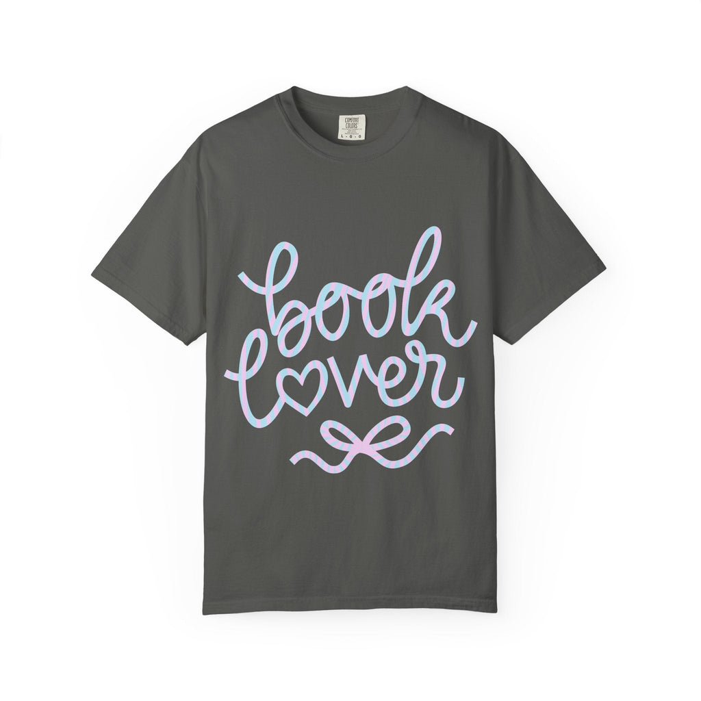 Book Lover T-shirt | Script Heart Typography, Reader Shirt - Addy Avenue
