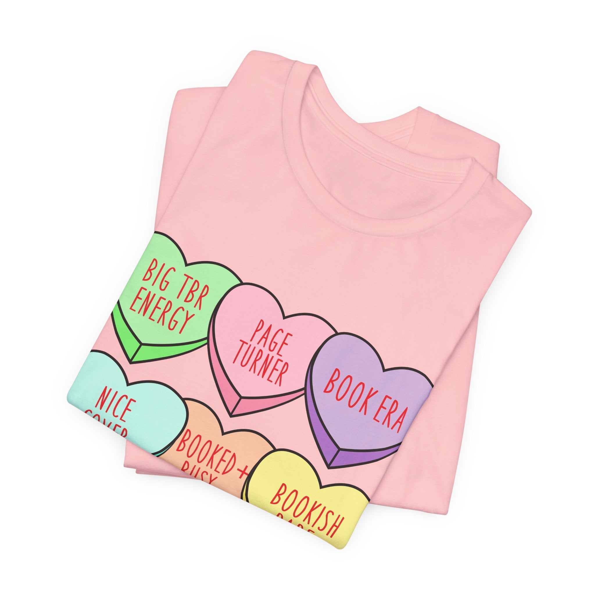 Bookish Conversation Hearts Tee | Book Lover Shirt - Addy Avenue