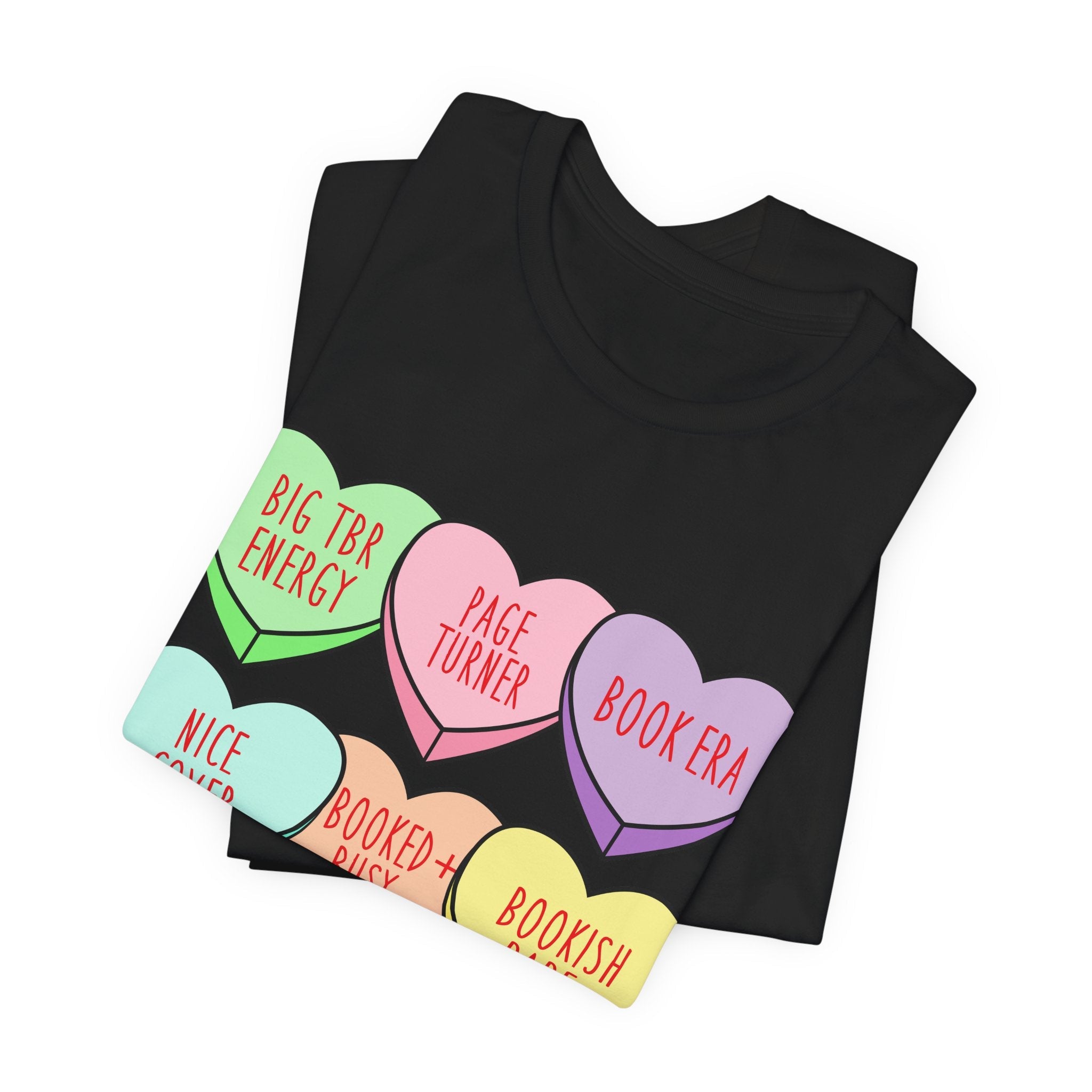 Bookish Conversation Hearts Tee | Book Lover Shirt - Addy Avenue