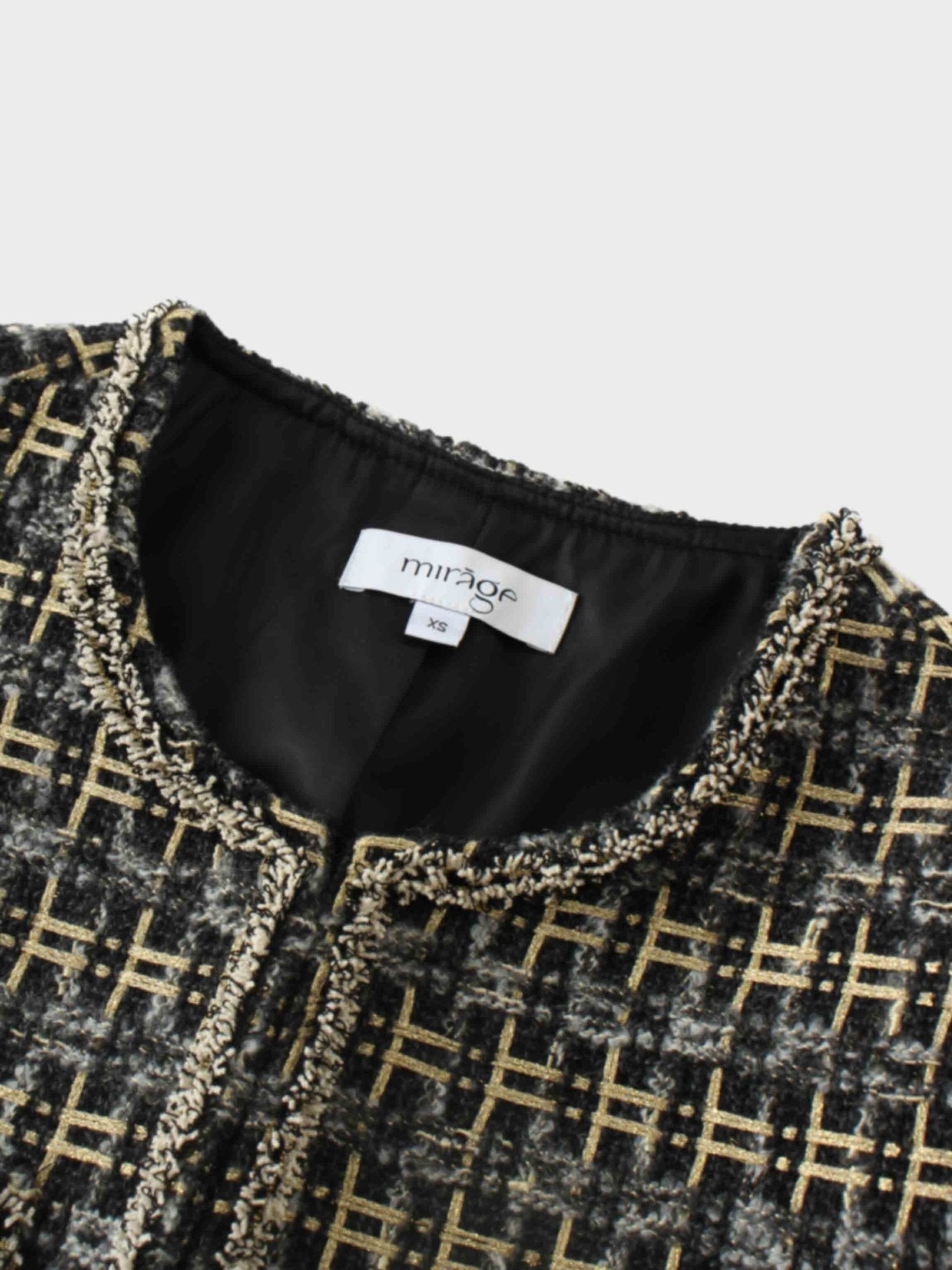 Boucle Jacket - Black/Gold - Addy Avenue