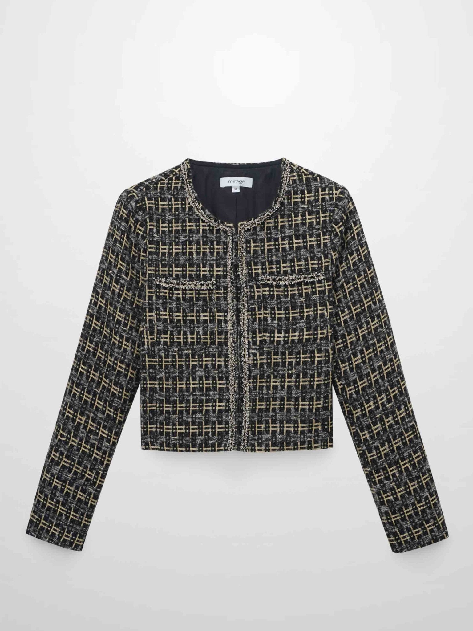 Boucle Jacket - Black/Gold - Addy Avenue