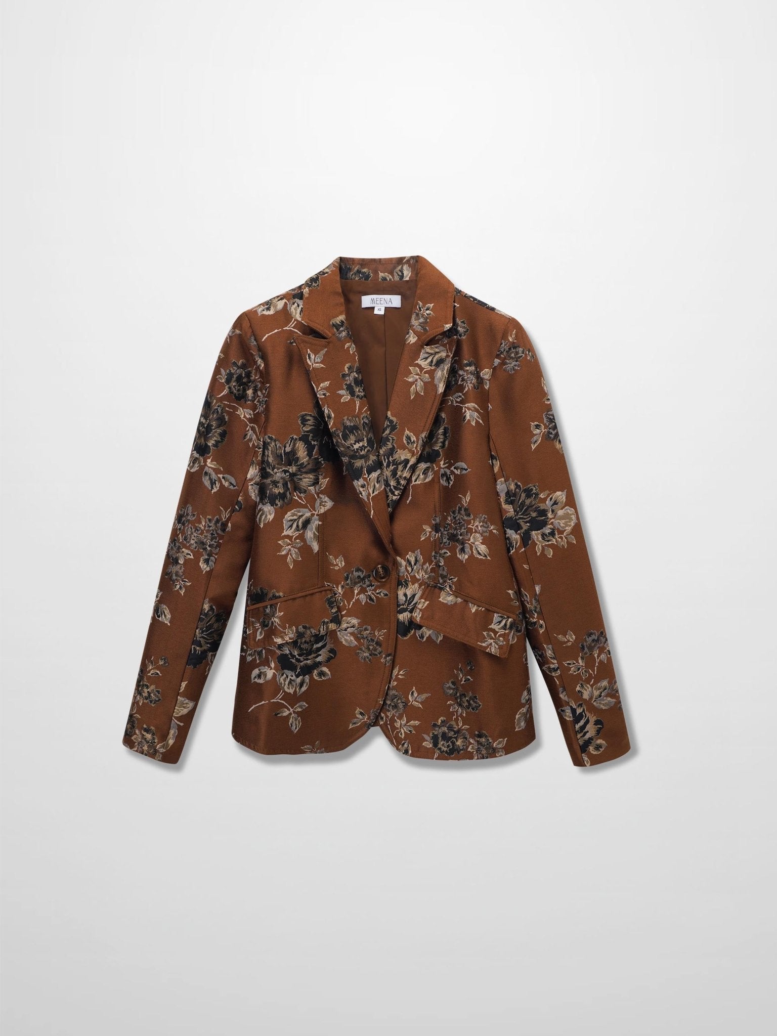Brocade Blazer - Copper Floral - Addy Avenue