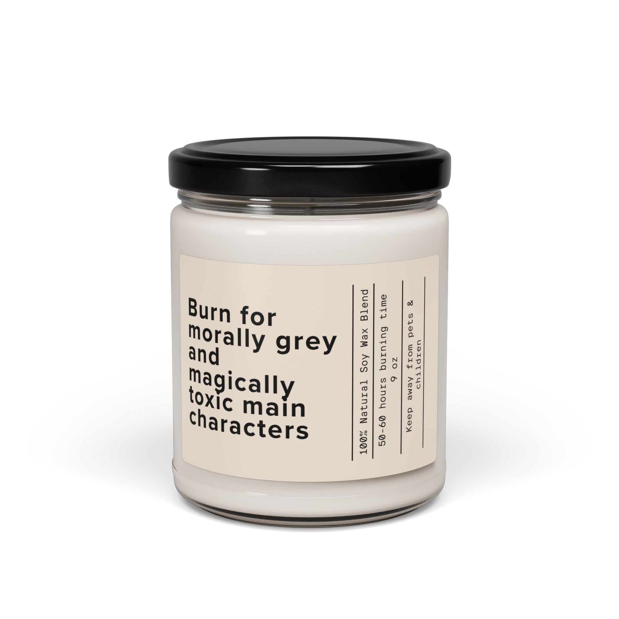 Burn for Morally Grey and Magically Toxic Main Characters Candle | Scented Soy 9oz - Addy Avenue