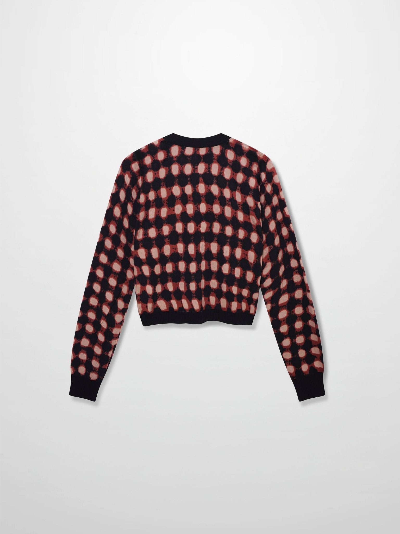 Buttoned Cardigan - Burgundy/Pink - Addy Avenue