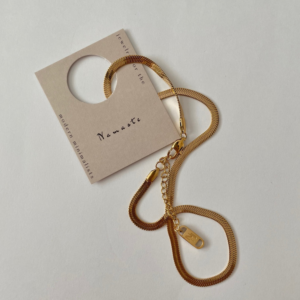 Cascade Herringbone Necklace - Addy Avenue