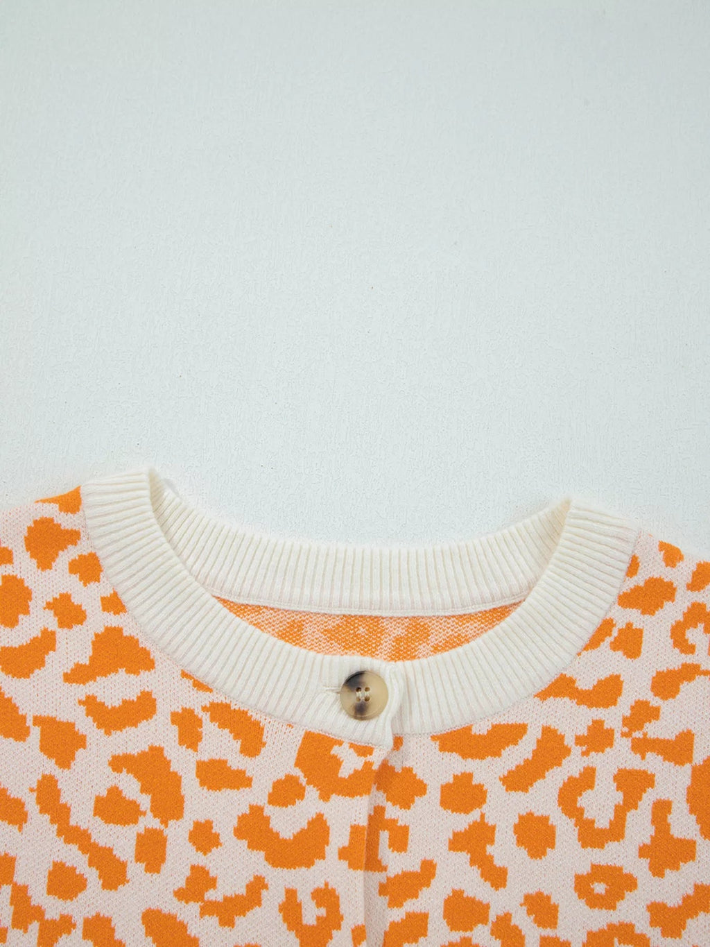 Chunky Leopard Cardigan - Drop Shoulder Knit - Addy Avenue