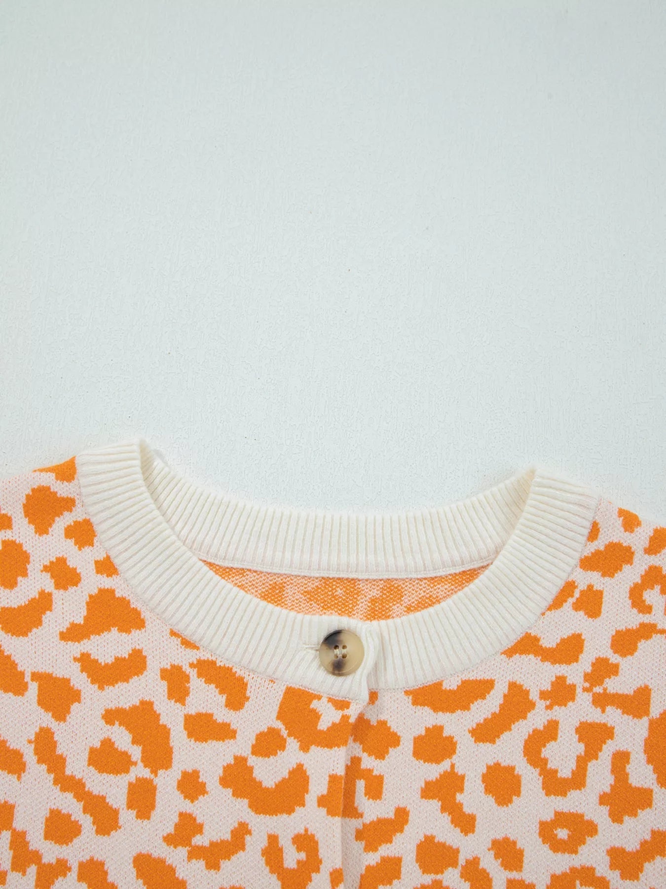 Chunky Leopard Cardigan - Drop Shoulder Knit - Addy Avenue