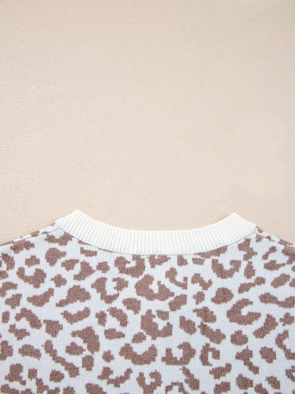 Chunky Leopard Cardigan - Drop Shoulder Knit - Addy Avenue
