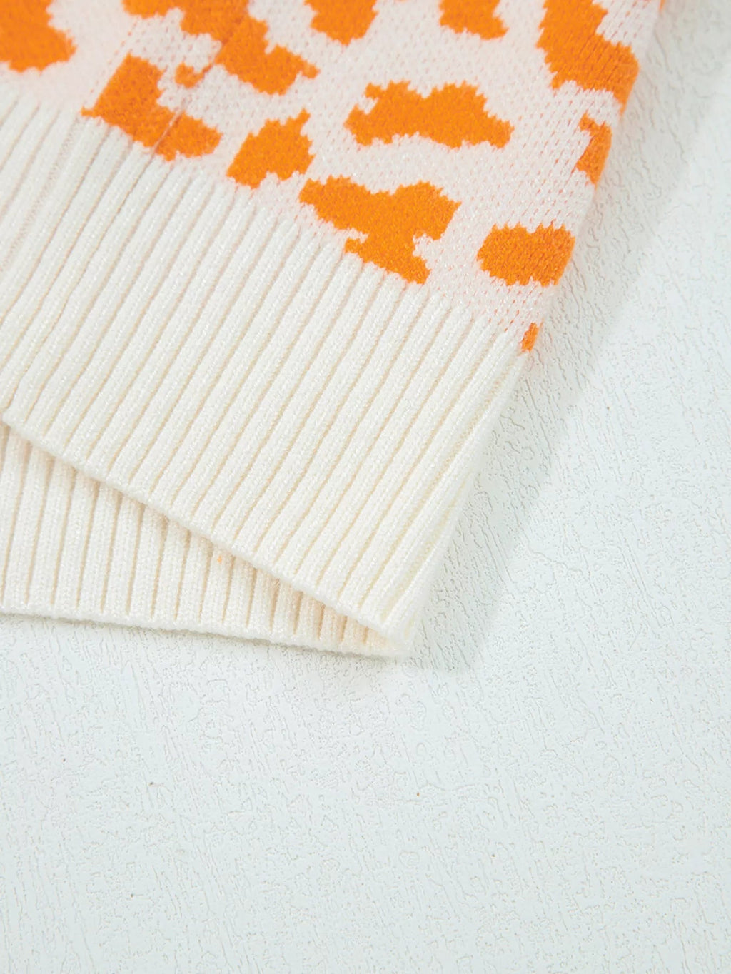 Chunky Leopard Cardigan - Drop Shoulder Knit - Addy Avenue