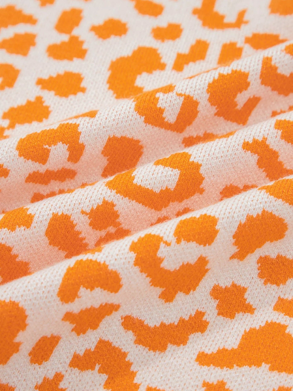 Chunky Leopard Cardigan - Drop Shoulder Knit - Addy Avenue