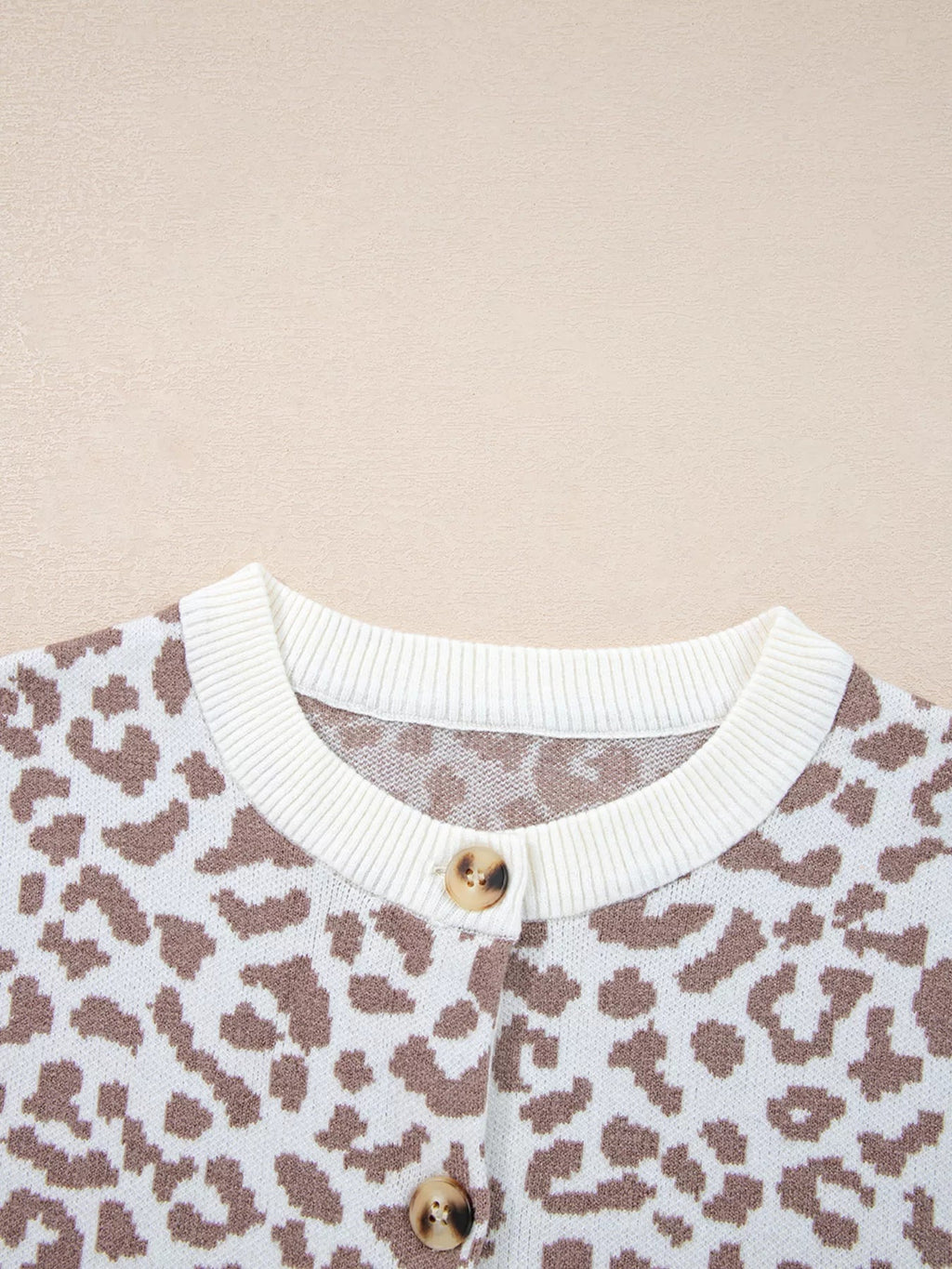 Chunky Leopard Cardigan - Drop Shoulder Knit - Addy Avenue