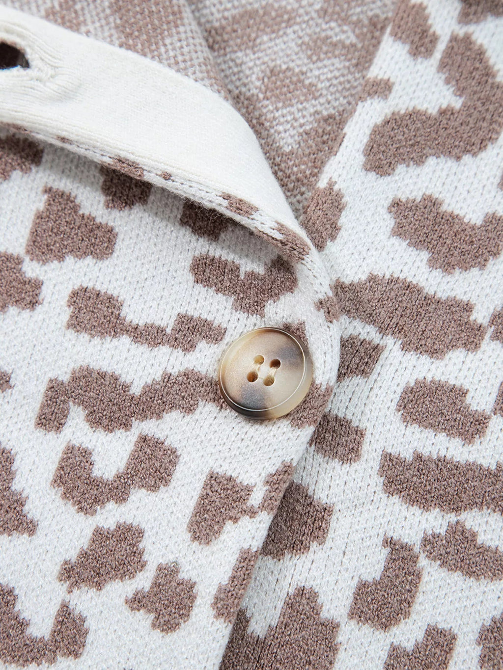 Chunky Leopard Cardigan - Drop Shoulder Knit - Addy Avenue