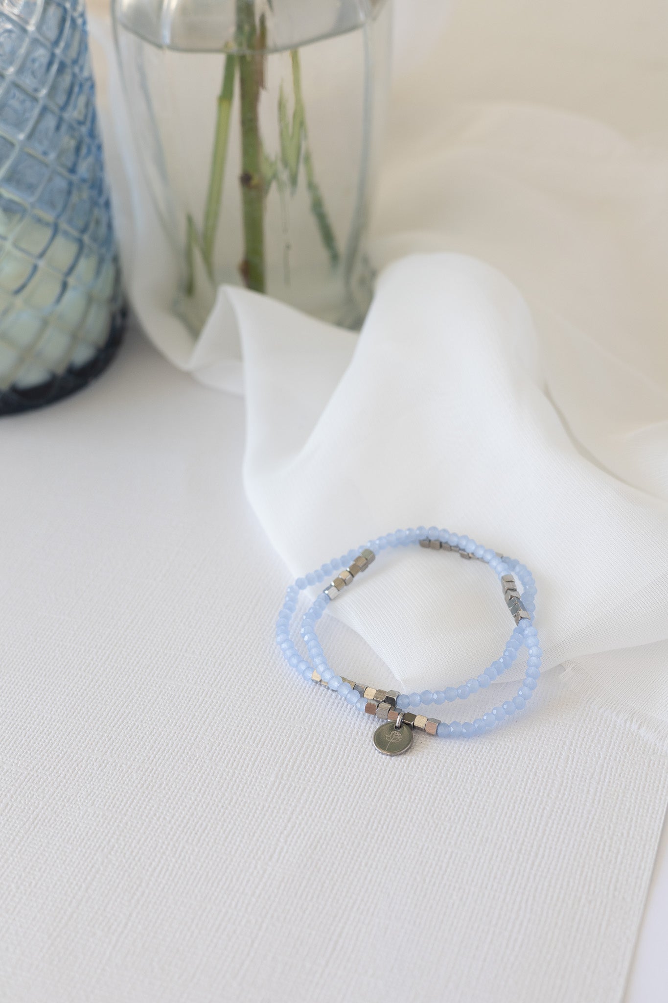 Clara Stretch Bracelet Set in Blue - Addy Avenue