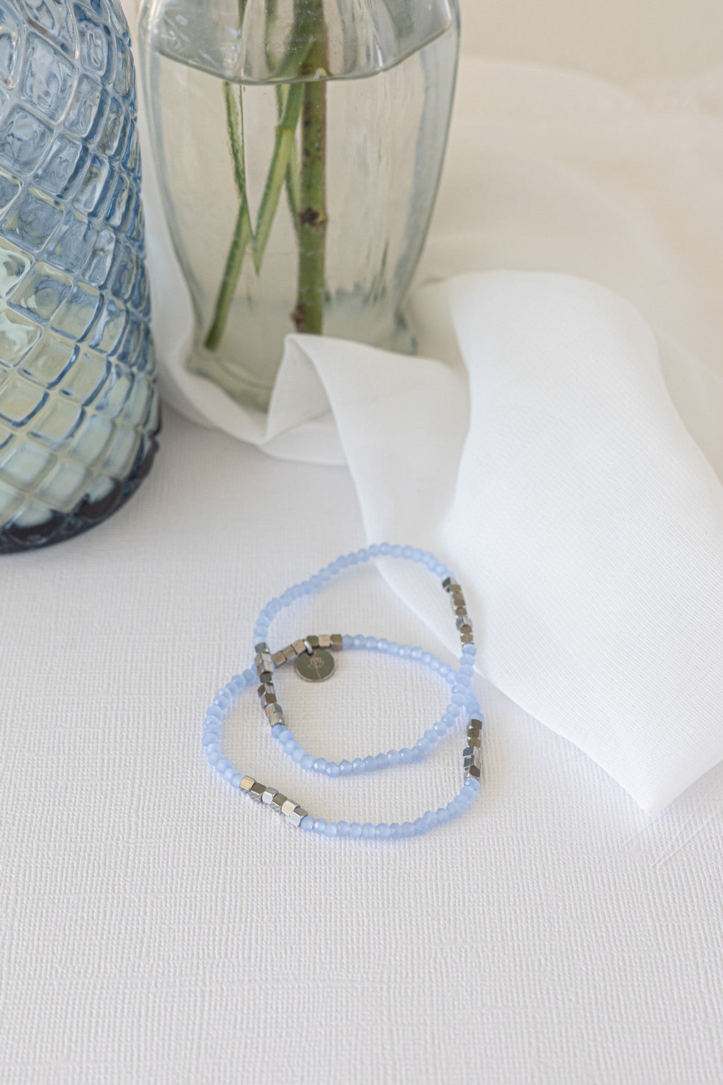 Clara Stretch Bracelet Set in Blue - Addy Avenue