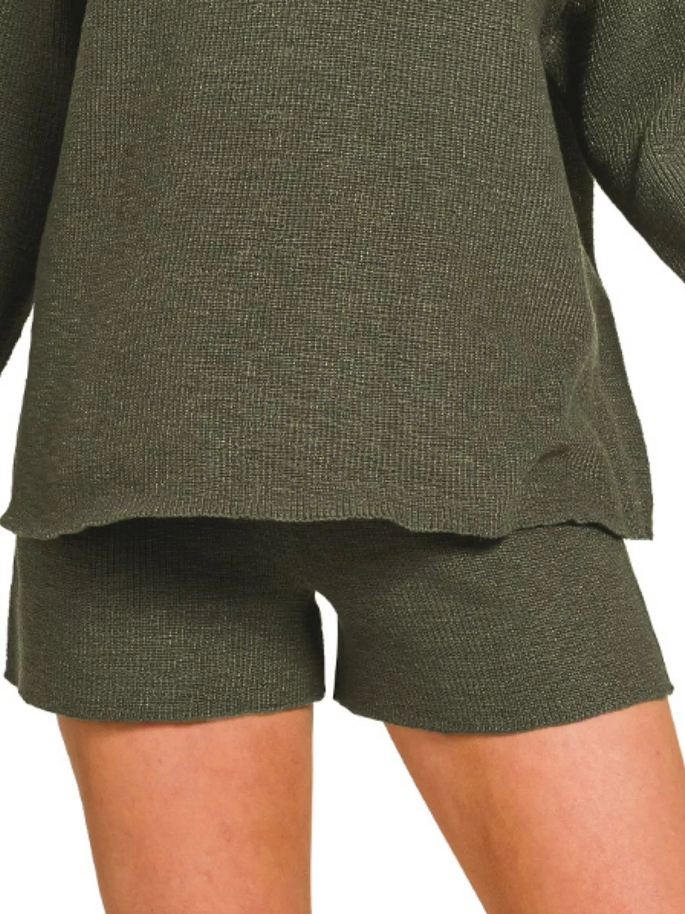 Cozy Knit Matching Set - Top & Shorts - Addy Avenue