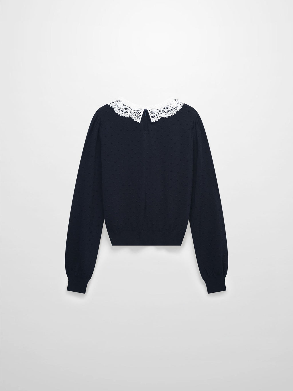 Crew Neck Pebbled Sweater - Navy - Addy Avenue