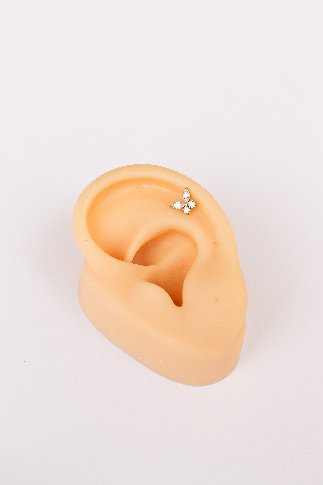 Crystal Butterfly Flat Back Stud (Single) - Addy Avenue