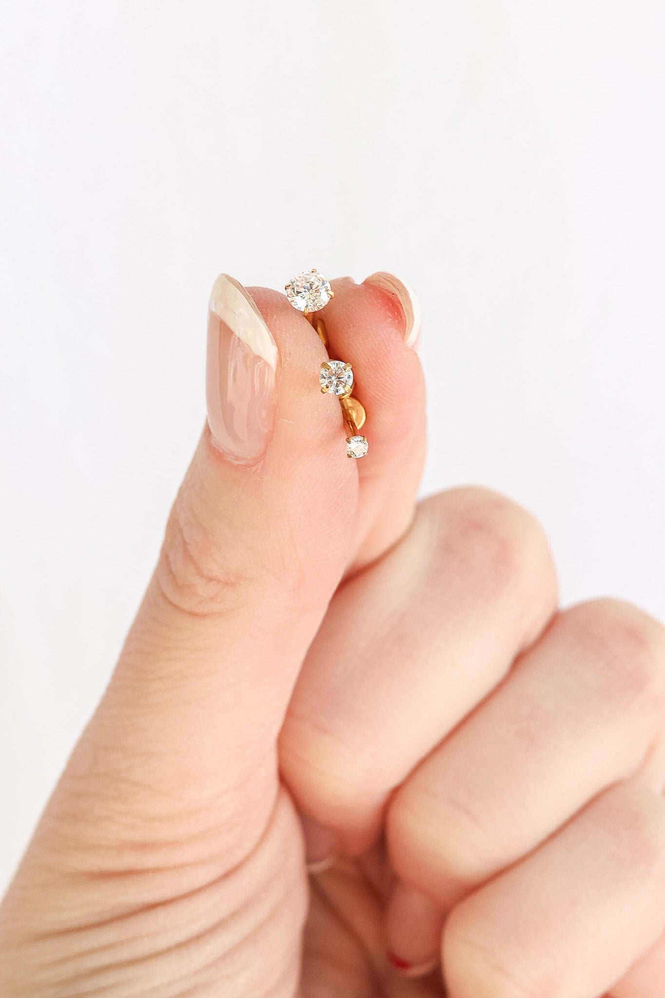 Crystal Flat Back Stud - Addy Avenue