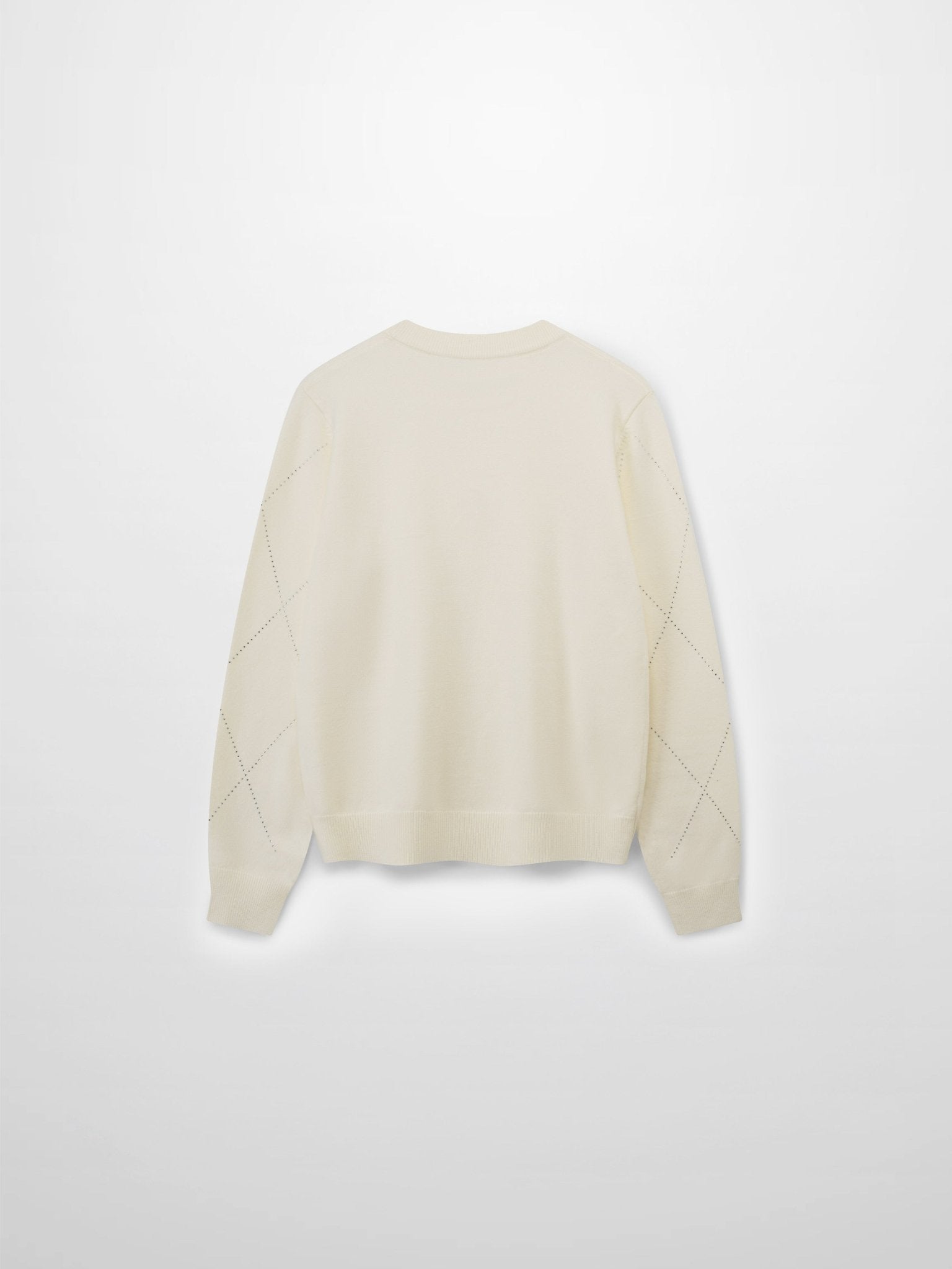 Diamond Stud Design Sweater - Ivory - Addy Avenue