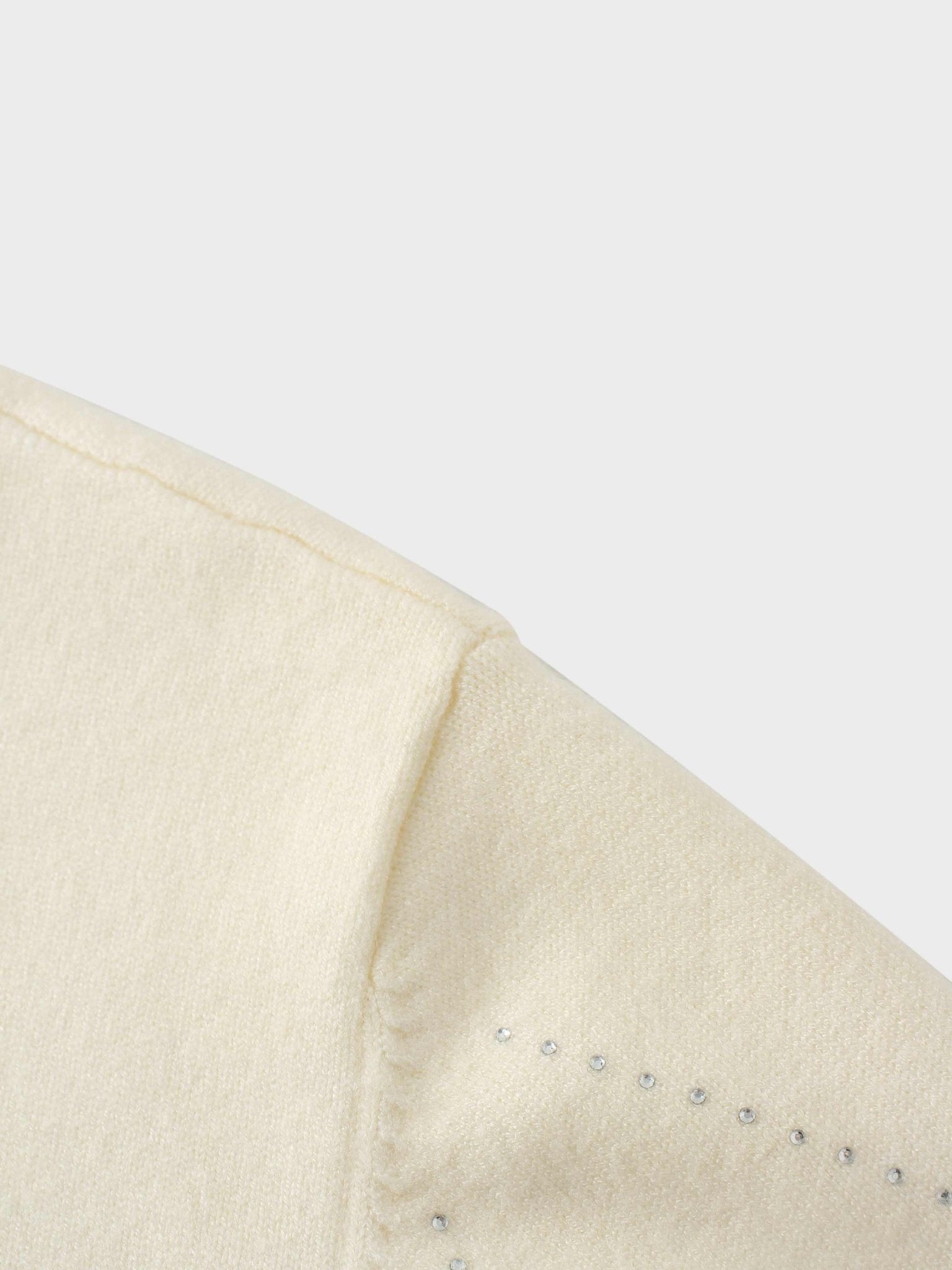 Diamond Stud Design Sweater - Ivory - Addy Avenue