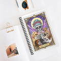 Dog Lover Skeleton Notebook | Spiral Ruled Journal, Cute Skeleton Dog Illustration - Addy Avenue