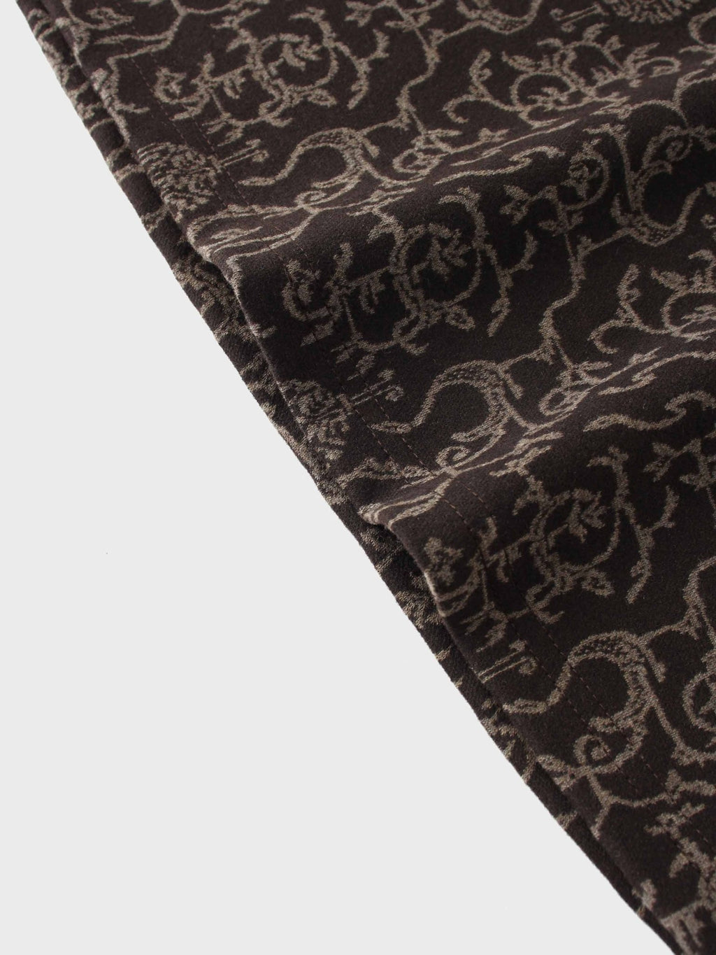 Elastic Waist Maxi Skirt - Brown Vines - Addy Avenue