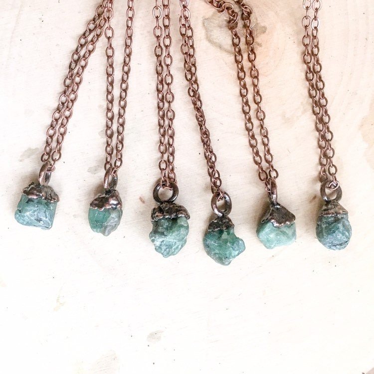 Emerald Pendant - Boho | Handmade by Blackbird & Sage - Addy Avenue