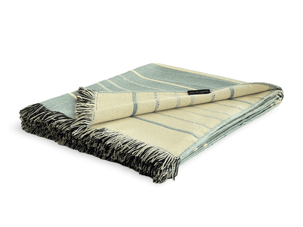 Equinoccio Throw Blanket - Mint / Natural - Addy Avenue