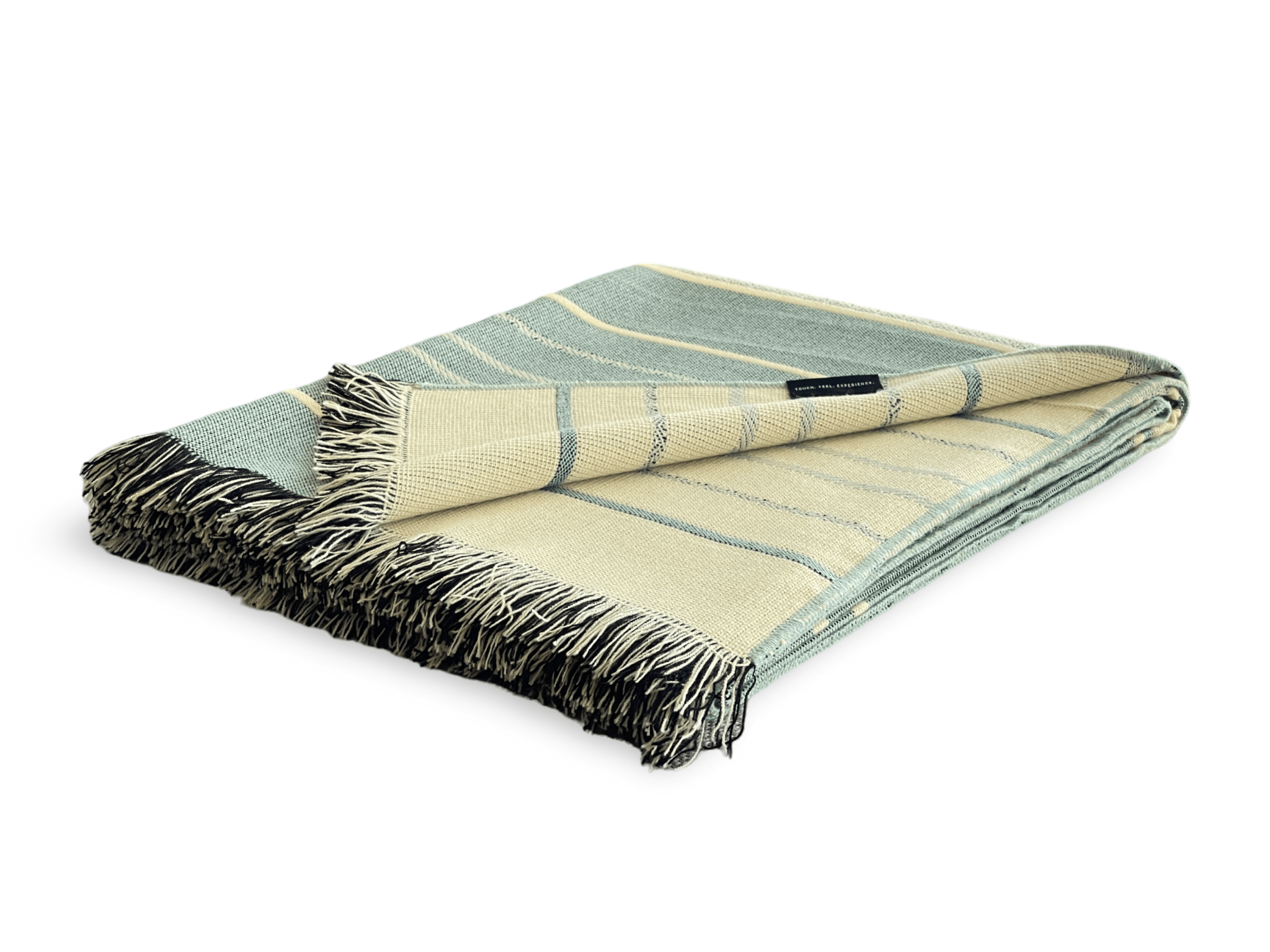 Equinoccio Throw Blanket - Mint / Natural - Addy Avenue