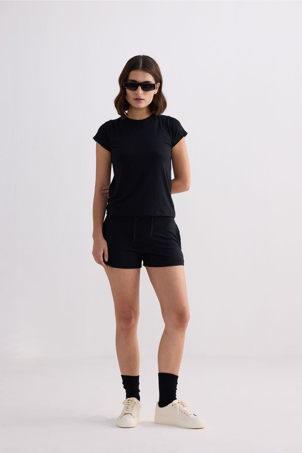 Essential Short Sleeve Tee in Black - Addy Avenue