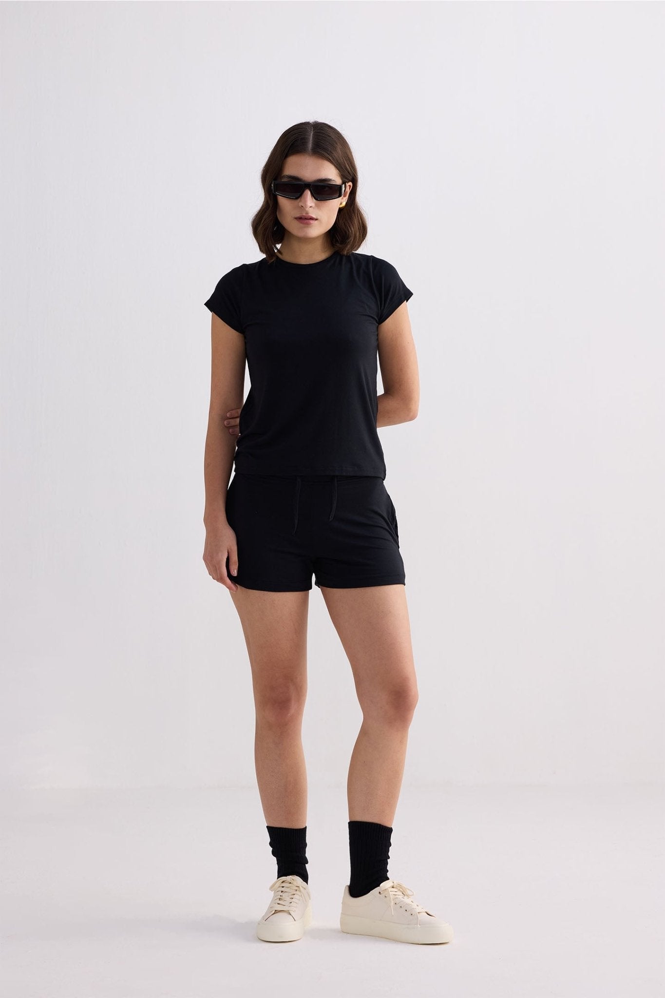 Essential Short Sleeve Tee in Black - Addy Avenue