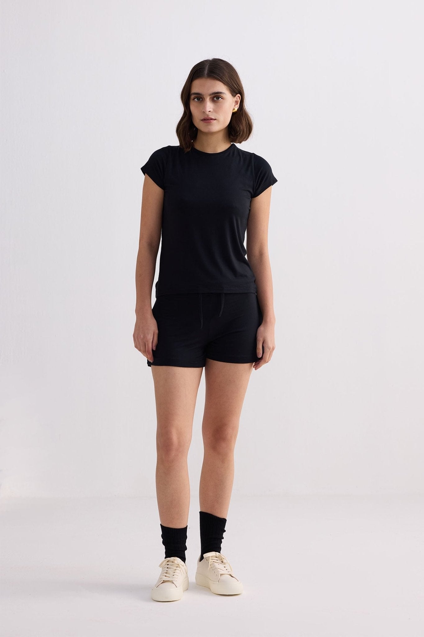 Essential Short Sleeve Tee in Black - Addy Avenue