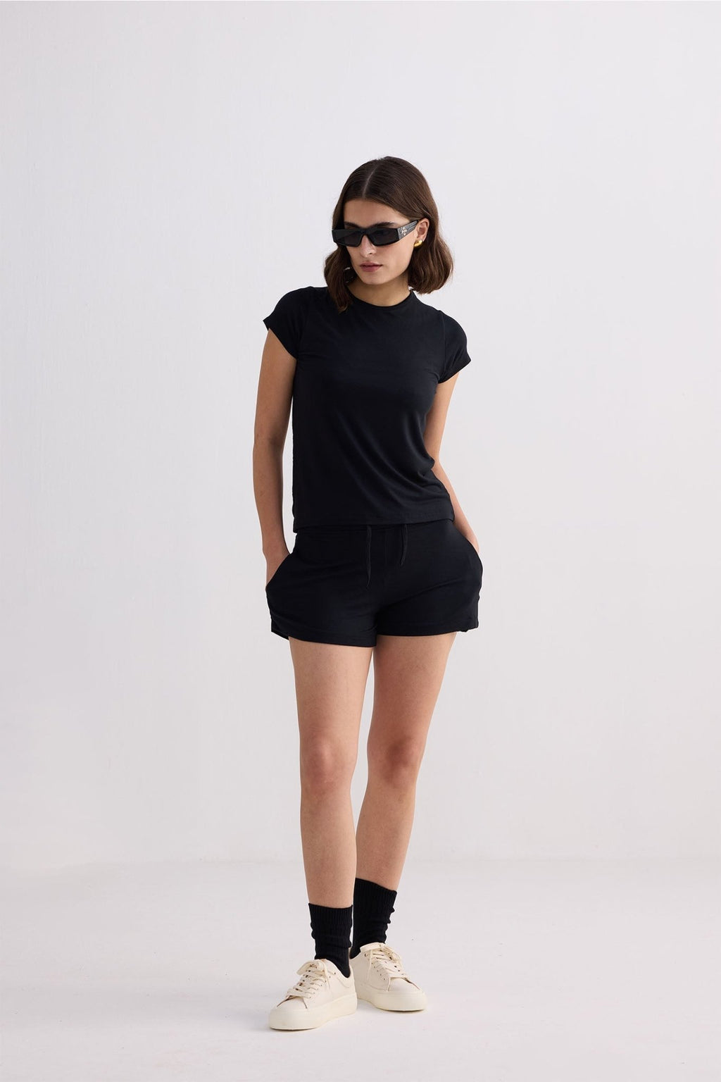 Essential Short Sleeve Tee in Black - Addy Avenue